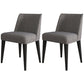 Contemporary Indoor-Outdoor Side Chair Wingback Dining Chair with Wood Legs Gray Black Set of 2 Clearhalo ' kitchen&dining_furn' 'Dining Chairs' 'Dining Tables & Seating' 'dining_chair' 'Furniture' 'furniture_dining_chair' 'Kitchen & Dining Furniture' 'kitchen' 4451208