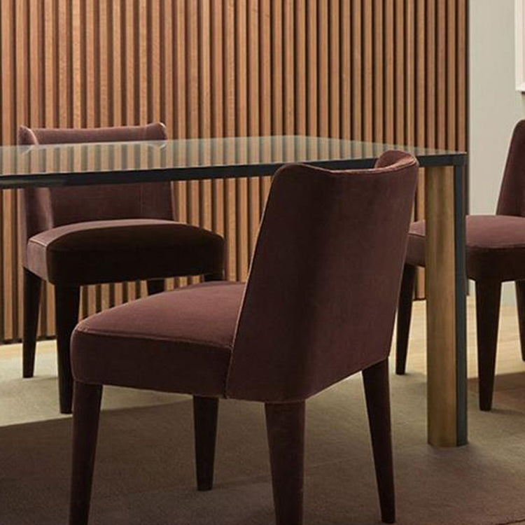 Contemporary Indoor-Outdoor Side Chair Wingback Dining Chair with Wood Legs Clearhalo ' kitchen&dining_furn' 'Dining Chairs' 'Dining Tables & Seating' 'dining_chair' 'Furniture' 'furniture_dining_chair' 'Kitchen & Dining Furniture' 'kitchen' 4451220