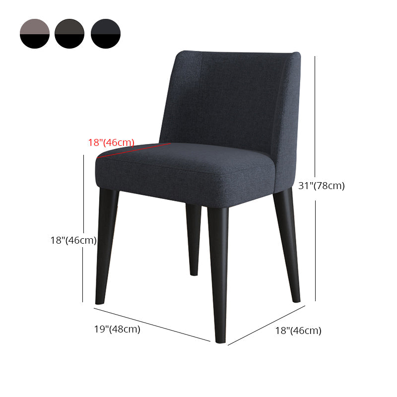 Contemporary Indoor-Outdoor Side Chair Wingback Dining Chair with Wood Legs Clearhalo ' kitchen&dining_furn' 'Dining Chairs' 'Dining Tables & Seating' 'dining_chair' 'Furniture' 'furniture_dining_chair' 'Kitchen & Dining Furniture' 'kitchen' 4451221