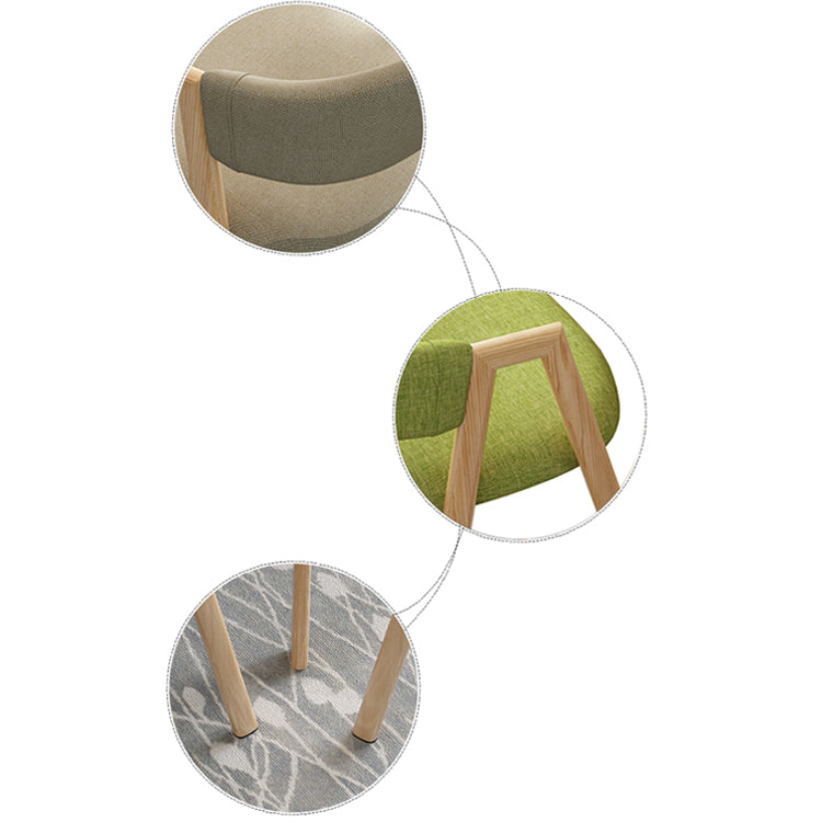 Contemporary Open Back Arm Chair Matte Finish Upholstered Dining Chair Clearhalo ' kitchen&dining_furn' 'Dining Chairs' 'Dining Tables & Seating' 'dining_chair' 'furn' 'furn_dining_chair' 'Furniture' 'furniture_dining_chair' 'Kitchen & Dining Furniture' 'kitchen' 4451310