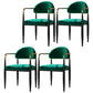 Contemporary Home Open Back Arm Chair Matte Finish Upholstered Dining Chair Green 4 Piece Set Clearhalo ' kitchen&dining_furn' 'Dining Chairs' 'Dining Tables & Seating' 'dining_chair' 'furn' 'furn_dining_chair' 'Furniture' 'furniture_dining_chair' 'Kitchen & Dining Furniture' 'kitchen' 4451337