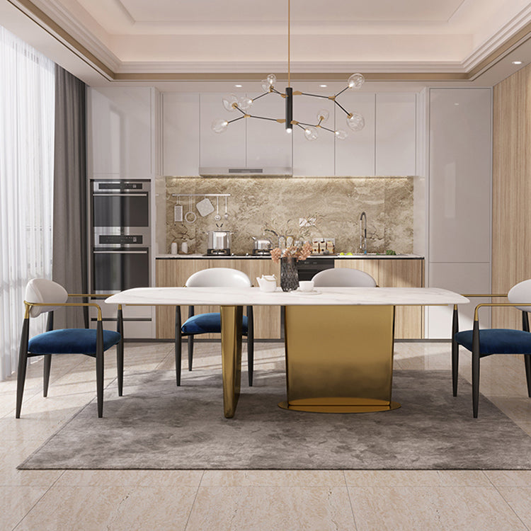 Contemporary Home Open Back Arm Chair Matte Finish Upholstered Dining Chair Clearhalo ' kitchen&dining_furn' 'Dining Chairs' 'Dining Tables & Seating' 'dining_chair' 'furn' 'furn_dining_chair' 'Furniture' 'furniture_dining_chair' 'Kitchen & Dining Furniture' 'kitchen' 4451343