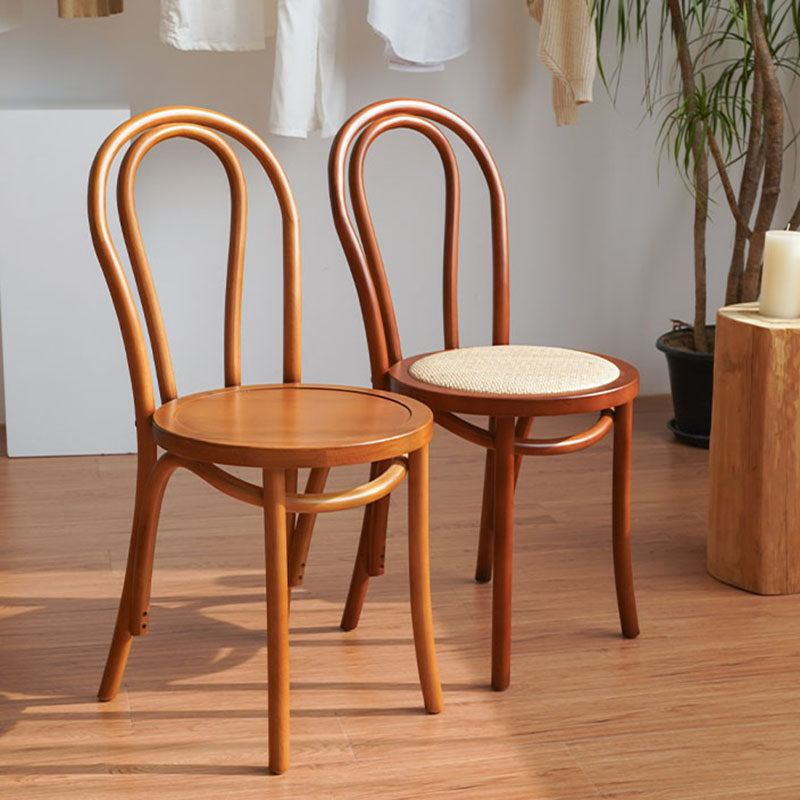 Contemporary Design Windsor Back Side Chairs Armless Wooden Legs Side Chairs Clearhalo ' kitchen&dining_furn' 'Dining Chairs' 'Dining Tables & Seating' 'dining_chair' 'furn' 'furn_dining_chair' 'Furniture' 'furniture_dining_chair' 'Kitchen & Dining Furniture' 'kitchen' 4451372