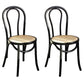 Contemporary Design Windsor Back Side Chairs Armless Wooden Legs Side Chairs Black 2 Piece Set Clearhalo ' kitchen&dining_furn' 'Dining Chairs' 'Dining Tables & Seating' 'dining_chair' 'furn' 'furn_dining_chair' 'Furniture' 'furniture_dining_chair' 'Kitchen & Dining Furniture' 'kitchen' 4451375