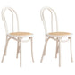 Contemporary Design Windsor Back Side Chairs Armless Wooden Legs Side Chairs White 2 Piece Set Clearhalo ' kitchen&dining_furn' 'Dining Chairs' 'Dining Tables & Seating' 'dining_chair' 'furn' 'furn_dining_chair' 'Furniture' 'furniture_dining_chair' 'Kitchen & Dining Furniture' 'kitchen' 4451393