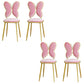 Scandinavian Style Open Back Dining Side Chairs Upholstered Side Chairs Pink 4 Piece Set Clearhalo ' kitchen&dining_furn' 'Dining Chairs' 'Dining Tables & Seating' 'dining_chair' 'furn' 'furn_dining_chair' 'Furniture' 'furniture_dining_chair' 'Kitchen & Dining Furniture' 'kitchen' 4451409