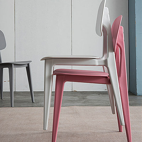 Contemporary Style Plastic Dining Armless Chair Open Back Dining Side Chairs for Home Use Clearhalo ' kitchen&dining_furn' 'Dining Chairs' 'Dining Tables & Seating' 'dining_chair' 'furn' 'furn_dining_chair' 'Furniture' 'furniture_dining_chair' 'Kitchen & Dining Furniture' 'kitchen' 4451418