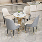 Glam Metal Dining Room Chair Armless Parsons Chair for Restaurant Use Clearhalo ' kitchen&dining_furn' 'Dining Chairs' 'Dining Tables & Seating' 'dining_chair' 'furn' 'furn_dining_chair' 'Furniture' 'furniture_dining_chair' 'Kitchen & Dining Furniture' 'kitchen' 4451434