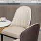 Glam Metal Dining Room Chair Armless Parsons Chair for Restaurant Use Clearhalo ' kitchen&dining_furn' 'Dining Chairs' 'Dining Tables & Seating' 'dining_chair' 'furn' 'furn_dining_chair' 'Furniture' 'furniture_dining_chair' 'Kitchen & Dining Furniture' 'kitchen' 4451439