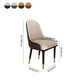 Glam Metal Dining Room Chair Armless Parsons Chair for Restaurant Use Clearhalo ' kitchen&dining_furn' 'Dining Chairs' 'Dining Tables & Seating' 'dining_chair' 'furn' 'furn_dining_chair' 'Furniture' 'furniture_dining_chair' 'Kitchen & Dining Furniture' 'kitchen' 4451448