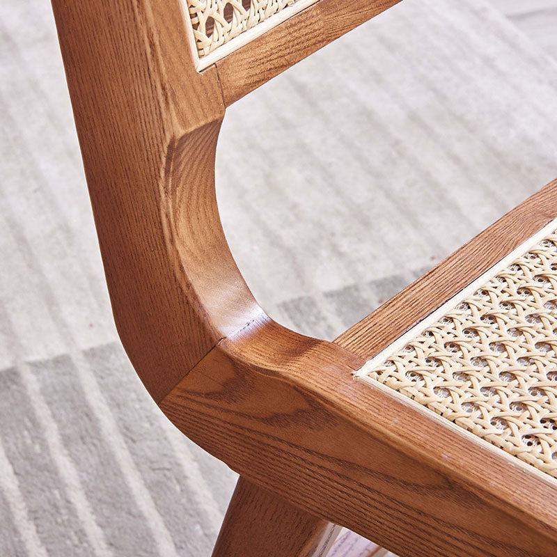 Minimalist Design Wicker Dining Side Chairs Open Back Dining Side Chair Clearhalo ' kitchen&dining_furn' 'Dining Chairs' 'Dining Tables & Seating' 'dining_chair' 'furn' 'furn_dining_chair' 'Furniture' 'furniture_dining_chair' 'Kitchen & Dining Furniture' 'kitchen' 4451457