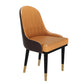 Glam Metal Dining Room Chair Upholstered Armless Dining Chairs for Restaurant Use Khaki-Orange 1 Piece Clearhalo ' kitchen&dining_furn' 'Dining Chairs' 'Dining Tables & Seating' 'dining_chair' 'furn' 'furn_dining_chair' 'Furniture' 'furniture_dining_chair' 'Kitchen & Dining Furniture' 'kitchen' 4451499
