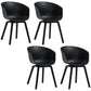 Minimalist Design Plastic Dining Armless Chair Solid Back Dining Side Chair Gloss Black Set of 4 Clearhalo ' kitchen&dining_furn' 'Dining Chairs' 'Dining Tables & Seating' 'dining_chair' 'Furniture' 'furniture_dining_chair' 'Kitchen & Dining Furniture' 'kitchen' 4451519