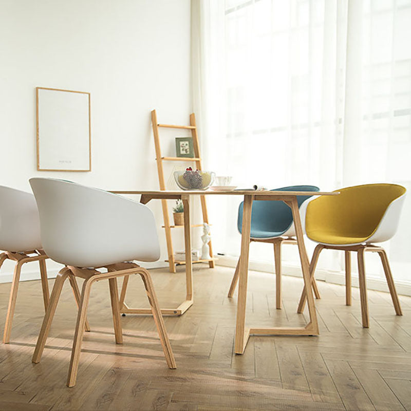 Minimalist Design Plastic Dining Armless Chair Solid Back Dining Side Chair Clearhalo ' kitchen&dining_furn' 'Dining Chairs' 'Dining Tables & Seating' 'dining_chair' 'Furniture' 'furniture_dining_chair' 'Kitchen & Dining Furniture' 'kitchen' 4451524