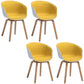 Minimalist Design Plastic Dining Armless Chair Solid Back Dining Side Chair White-Yellow Set of 4 Clearhalo ' kitchen&dining_furn' 'Dining Chairs' 'Dining Tables & Seating' 'dining_chair' 'Furniture' 'furniture_dining_chair' 'Kitchen & Dining Furniture' 'kitchen' 4451535
