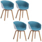 Minimalist Design Plastic Dining Armless Chair Solid Back Dining Side Chair Dark Blue-White Set of 4 Clearhalo ' kitchen&dining_furn' 'Dining Chairs' 'Dining Tables & Seating' 'dining_chair' 'Furniture' 'furniture_dining_chair' 'Kitchen & Dining Furniture' 'kitchen' 4451541