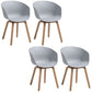 Minimalist Design Plastic Dining Armless Chair Solid Back Dining Side Chair Grey Set of 4 Clearhalo ' kitchen&dining_furn' 'Dining Chairs' 'Dining Tables & Seating' 'dining_chair' 'Furniture' 'furniture_dining_chair' 'Kitchen & Dining Furniture' 'kitchen' 4451544