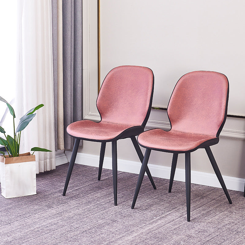 Modern Metal Dining Room Chair Wingback Side Chair for Restaurant Use Clearhalo ' kitchen&dining_furn' 'Dining Chairs' 'Dining Tables & Seating' 'dining_chair' 'furn' 'furn_dining_chair' 'Furniture' 'furniture_dining_chair' 'Kitchen & Dining Furniture' 'kitchen' 4451552