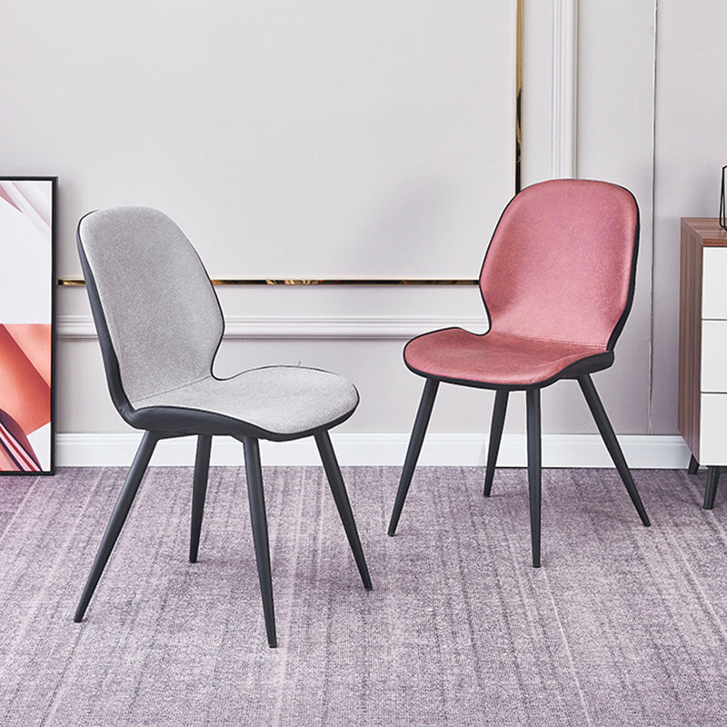 Modern Metal Dining Room Chair Wingback Side Chair for Restaurant Use Clearhalo ' kitchen&dining_furn' 'Dining Chairs' 'Dining Tables & Seating' 'dining_chair' 'furn' 'furn_dining_chair' 'Furniture' 'furniture_dining_chair' 'Kitchen & Dining Furniture' 'kitchen' 4451555