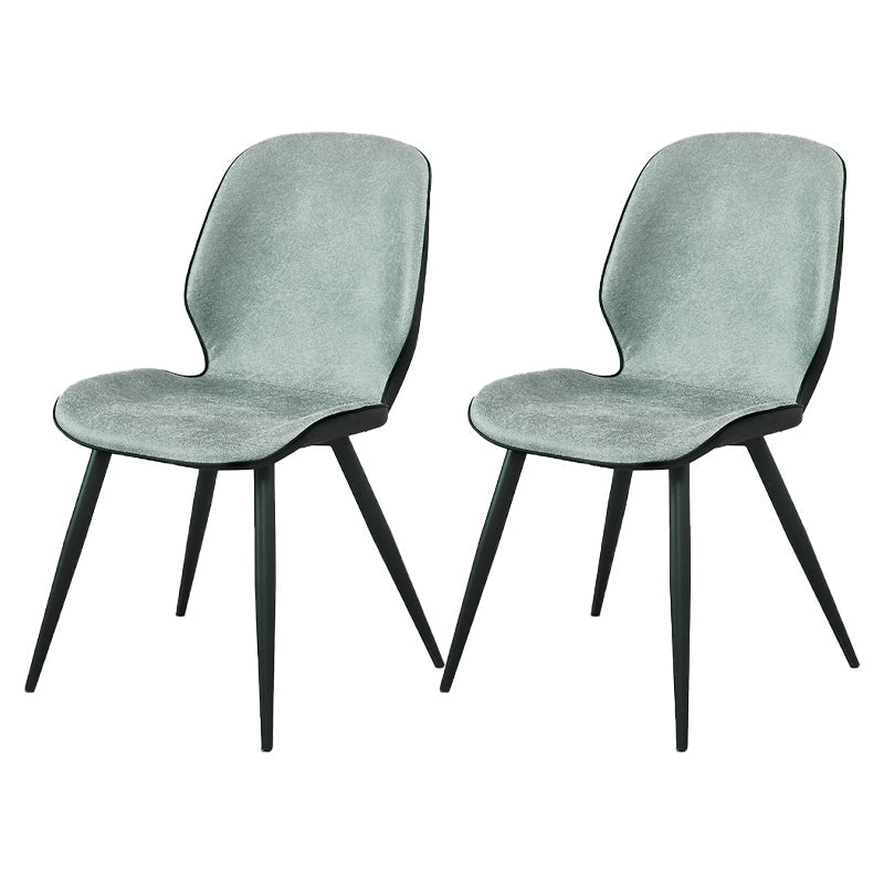 Modern Metal Dining Room Chair Wingback Side Chair for Restaurant Use Green 2 Piece Set Clearhalo ' kitchen&dining_furn' 'Dining Chairs' 'Dining Tables & Seating' 'dining_chair' 'furn' 'furn_dining_chair' 'Furniture' 'furniture_dining_chair' 'Kitchen & Dining Furniture' 'kitchen' 4451561