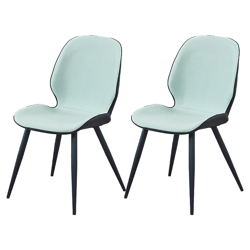 Modern Metal Dining Room Chair Wingback Side Chair for Restaurant Use Light Green 2 Piece Set Clearhalo ' kitchen&dining_furn' 'Dining Chairs' 'Dining Tables & Seating' 'dining_chair' 'furn' 'furn_dining_chair' 'Furniture' 'furniture_dining_chair' 'Kitchen & Dining Furniture' 'kitchen' 4451564