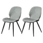 Modern Metal Dining Room Chair Wingback Side Chair for Restaurant Use Light Gray 2 Piece Set Clearhalo ' kitchen&dining_furn' 'Dining Chairs' 'Dining Tables & Seating' 'dining_chair' 'furn' 'furn_dining_chair' 'Furniture' 'furniture_dining_chair' 'Kitchen & Dining Furniture' 'kitchen' 4451568