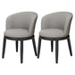 Modern Metal Dining Room Chair Upholstered Armless Dining Chairs for Restaurant Use Gray Black 2 Piece Set Clearhalo ' kitchen&dining_furn' 'Dining Chairs' 'Dining Tables & Seating' 'dining_chair' 'furn' 'furn_dining_chair' 'Furniture' 'furniture_dining_chair' 'Kitchen & Dining Furniture' 'kitchen' 4451577