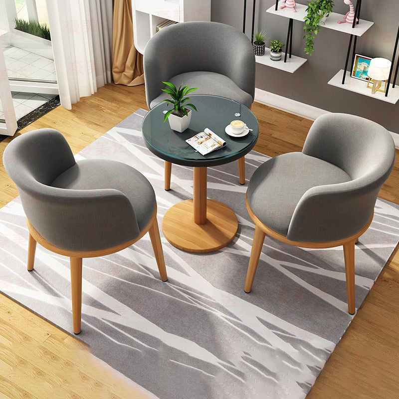 Modern Metal Dining Room Chair Upholstered Armless Dining Chairs for Restaurant Use Clearhalo ' kitchen&dining_furn' 'Dining Chairs' 'Dining Tables & Seating' 'dining_chair' 'furn' 'furn_dining_chair' 'Furniture' 'furniture_dining_chair' 'Kitchen & Dining Furniture' 'kitchen' 4451578