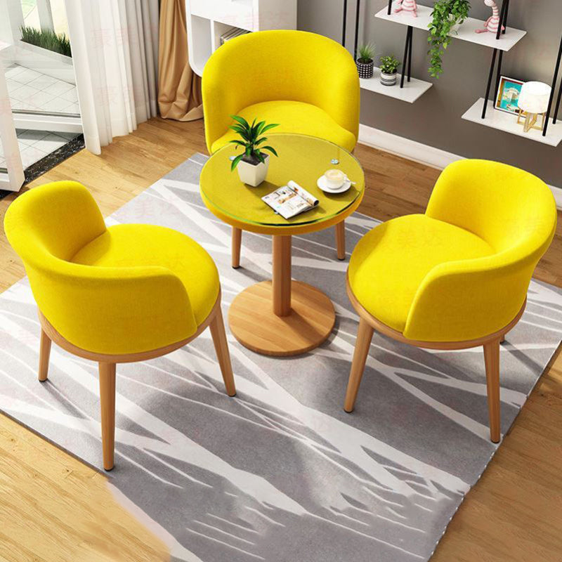 Modern Metal Dining Room Chair Upholstered Armless Dining Chairs for Restaurant Use Clearhalo ' kitchen&dining_furn' 'Dining Chairs' 'Dining Tables & Seating' 'dining_chair' 'furn' 'furn_dining_chair' 'Furniture' 'furniture_dining_chair' 'Kitchen & Dining Furniture' 'kitchen' 4451580