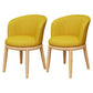 Modern Metal Dining Room Chair Upholstered Armless Dining Chairs for Restaurant Use Yellow 2 Piece Set Clearhalo ' kitchen&dining_furn' 'Dining Chairs' 'Dining Tables & Seating' 'dining_chair' 'furn' 'furn_dining_chair' 'Furniture' 'furniture_dining_chair' 'Kitchen & Dining Furniture' 'kitchen' 4451581