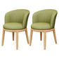 Modern Metal Dining Room Chair Upholstered Armless Dining Chairs for Restaurant Use Green 2 Piece Set Clearhalo ' kitchen&dining_furn' 'Dining Chairs' 'Dining Tables & Seating' 'dining_chair' 'furn' 'furn_dining_chair' 'Furniture' 'furniture_dining_chair' 'Kitchen & Dining Furniture' 'kitchen' 4451585