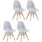 Scandinavian Plastic Restaurant Side Chair Solid Back Matte Finish Dining Chair Grey Set of 4 Clearhalo ' kitchen&dining_furn' 'Dining Chairs' 'Dining Tables & Seating' 'dining_chair' 'Furniture' 'furniture_dining_chair' 'Kitchen & Dining Furniture' 'kitchen' 4451594