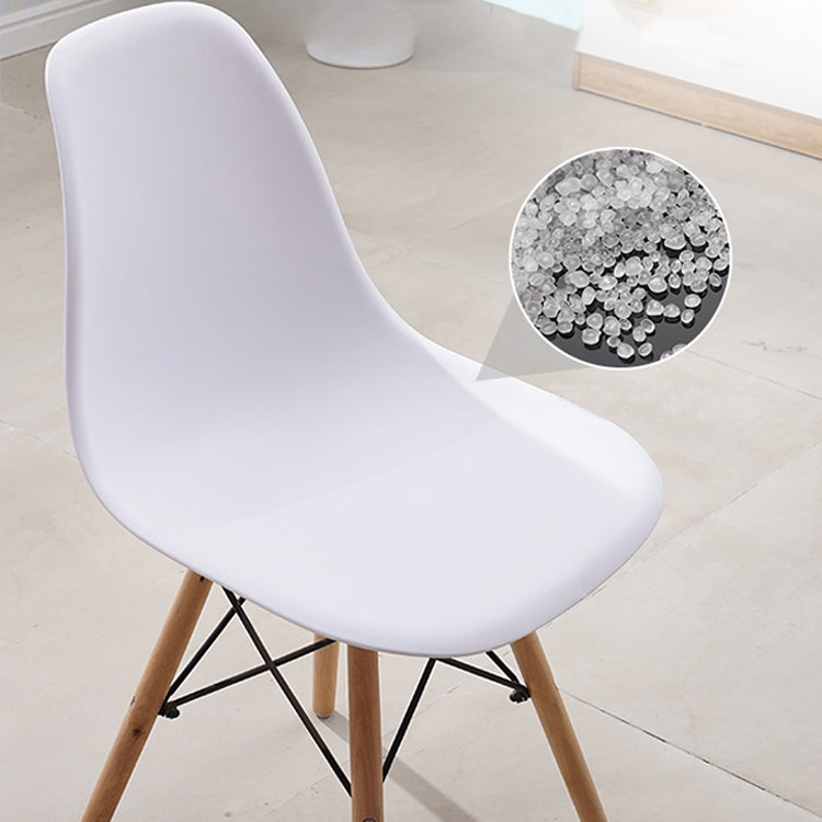 Scandinavian Plastic Restaurant Side Chair Solid Back Matte Finish Dining Chair Clearhalo ' kitchen&dining_furn' 'Dining Chairs' 'Dining Tables & Seating' 'dining_chair' 'Furniture' 'furniture_dining_chair' 'Kitchen & Dining Furniture' 'kitchen' 4451603