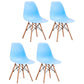 Scandinavian Plastic Restaurant Side Chair Solid Back Matte Finish Dining Chair Blue Set of 4 Clearhalo ' kitchen&dining_furn' 'Dining Chairs' 'Dining Tables & Seating' 'dining_chair' 'Furniture' 'furniture_dining_chair' 'Kitchen & Dining Furniture' 'kitchen' 4451604