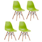 Scandinavian Plastic Restaurant Side Chair Solid Back Matte Finish Dining Chair Green Set of 4 Clearhalo ' kitchen&dining_furn' 'Dining Chairs' 'Dining Tables & Seating' 'dining_chair' 'Furniture' 'furniture_dining_chair' 'Kitchen & Dining Furniture' 'kitchen' 4451606