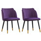 Scandinavian Upholstered Hotel Side Chair Parsons Matte Finish Dining Chair Purple 2 Piece Set Clearhalo ' kitchen&dining_furn' 'Dining Chairs' 'Dining Tables & Seating' 'dining_chair' 'furn' 'furn_dining_chair' 'Furniture' 'furniture_dining_chair' 'Kitchen & Dining Furniture' 'kitchen' 4451615
