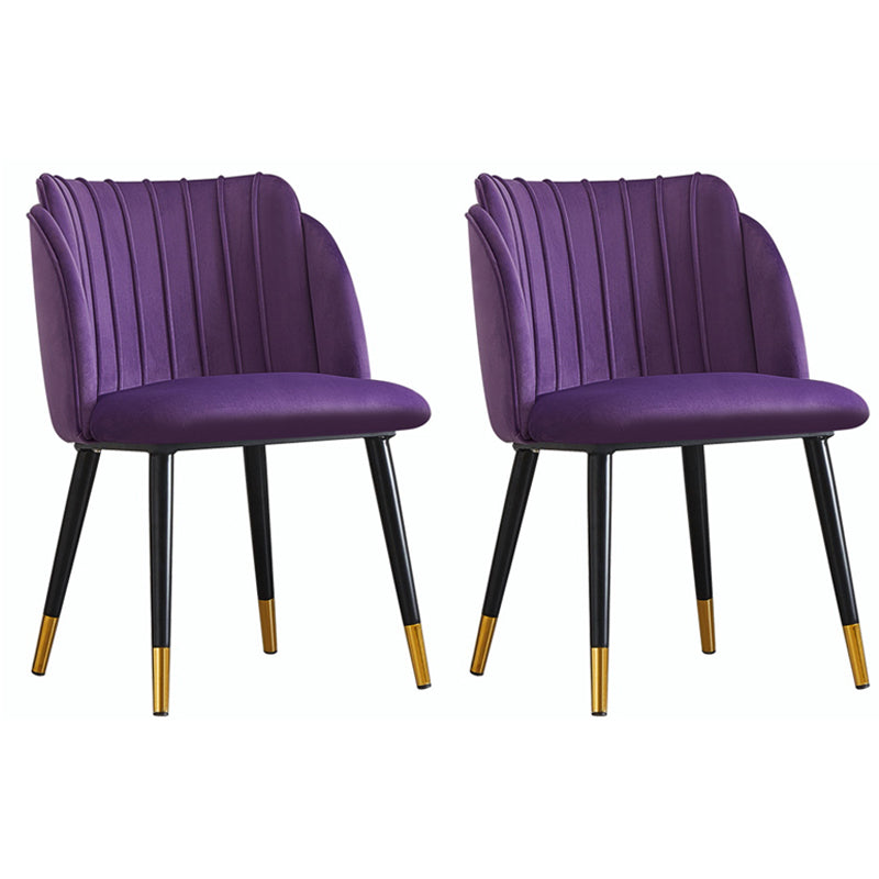 Scandinavian Upholstered Hotel Side Chair Parsons Matte Finish Dining Chair Purple 2 Piece Set Clearhalo ' kitchen&dining_furn' 'Dining Chairs' 'Dining Tables & Seating' 'dining_chair' 'furn' 'furn_dining_chair' 'Furniture' 'furniture_dining_chair' 'Kitchen & Dining Furniture' 'kitchen' 4451615