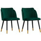 Scandinavian Upholstered Hotel Side Chair Parsons Matte Finish Dining Chair Blackish Green 2 Piece Set Clearhalo ' kitchen&dining_furn' 'Dining Chairs' 'Dining Tables & Seating' 'dining_chair' 'furn' 'furn_dining_chair' 'Furniture' 'furniture_dining_chair' 'Kitchen & Dining Furniture' 'kitchen' 4451617