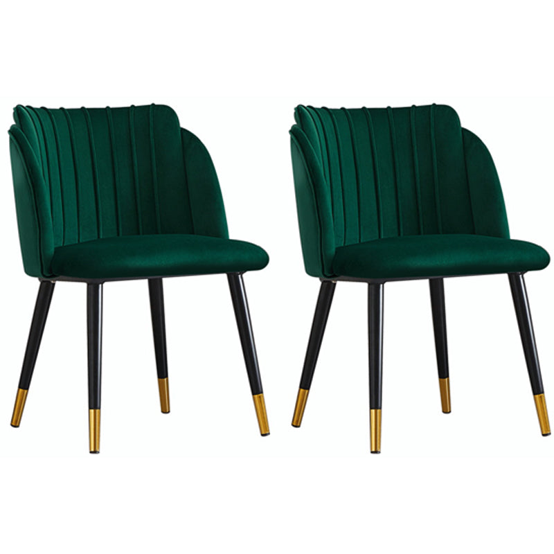 Scandinavian Upholstered Hotel Side Chair Parsons Matte Finish Dining Chair Blackish Green 2 Piece Set Clearhalo ' kitchen&dining_furn' 'Dining Chairs' 'Dining Tables & Seating' 'dining_chair' 'furn' 'furn_dining_chair' 'Furniture' 'furniture_dining_chair' 'Kitchen & Dining Furniture' 'kitchen' 4451617