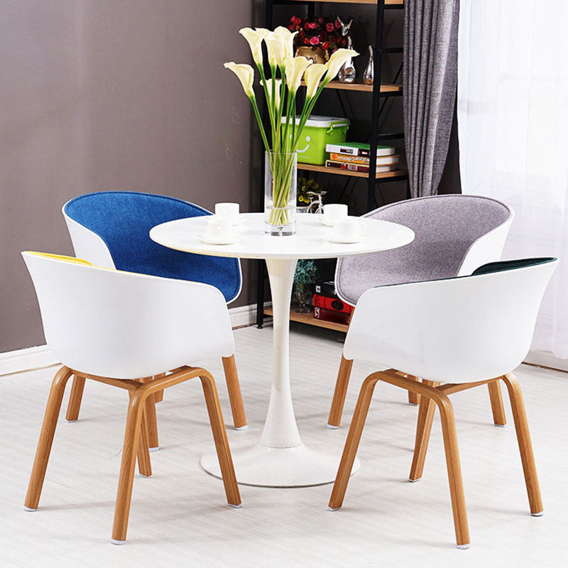 Contemporary Style Kitchen Metal Dining Chairs Dining Arm Side Chairs Clearhalo ' kitchen&dining_furn' 'Dining Chairs' 'Dining Tables & Seating' 'dining_chair' 'Furniture' 'furniture_dining_chair' 'Kitchen & Dining Furniture' 'kitchen' 4451630