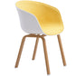Contemporary Style Kitchen Metal Dining Chairs Dining Arm Side Chairs White-Yellow 1 Piece Clearhalo ' kitchen&dining_furn' 'Dining Chairs' 'Dining Tables & Seating' 'dining_chair' 'Furniture' 'furniture_dining_chair' 'Kitchen & Dining Furniture' 'kitchen' 4451635