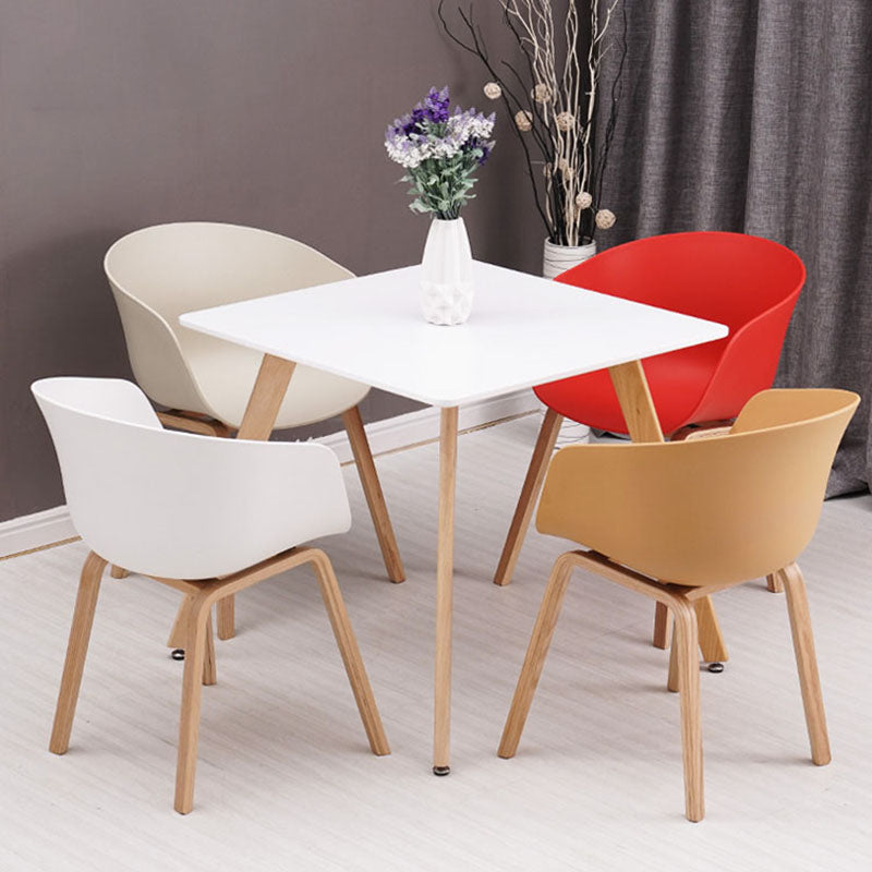 Contemporary Style Kitchen Metal Dining Chairs Dining Arm Side Chairs Clearhalo ' kitchen&dining_furn' 'Dining Chairs' 'Dining Tables & Seating' 'dining_chair' 'Furniture' 'furniture_dining_chair' 'Kitchen & Dining Furniture' 'kitchen' 4451639