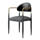 Contemporary Style Kitchen Metal Dining Chair Open Back Dining Arm Side Chair Black 1 Piece Clearhalo ' kitchen&dining_furn' 'Dining Chairs' 'Dining Tables & Seating' 'dining_chair' 'furn' 'furn_dining_chair' 'Furniture' 'furniture_dining_chair' 'Kitchen & Dining Furniture' 'kitchen' 4451669