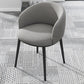 Modern Upholstered Home Arm Chair Solid Back Matte Finish Dining Chair Grey 1 Piece Clearhalo ' kitchen&dining_furn' 'Dining Chairs' 'Dining Tables & Seating' 'dining_chair' 'furn' 'furn_dining_chair' 'Furniture' 'furniture_dining_chair' 'Kitchen & Dining Furniture' 'kitchen' 4451680