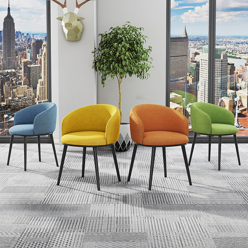 Modern Upholstered Home Arm Chair Solid Back Matte Finish Dining Chair Clearhalo ' kitchen&dining_furn' 'Dining Chairs' 'Dining Tables & Seating' 'dining_chair' 'furn' 'furn_dining_chair' 'Furniture' 'furniture_dining_chair' 'Kitchen & Dining Furniture' 'kitchen' 4451681