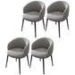 Modern Upholstered Home Arm Chair Solid Back Matte Finish Dining Chair Grey 4 Piece Set Clearhalo ' kitchen&dining_furn' 'Dining Chairs' 'Dining Tables & Seating' 'dining_chair' 'furn' 'furn_dining_chair' 'Furniture' 'furniture_dining_chair' 'Kitchen & Dining Furniture' 'kitchen' 4451684