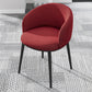Modern Upholstered Home Arm Chair Solid Back Matte Finish Dining Chair Red 1 Piece Clearhalo ' kitchen&dining_furn' 'Dining Chairs' 'Dining Tables & Seating' 'dining_chair' 'furn' 'furn_dining_chair' 'Furniture' 'furniture_dining_chair' 'Kitchen & Dining Furniture' 'kitchen' 4451692
