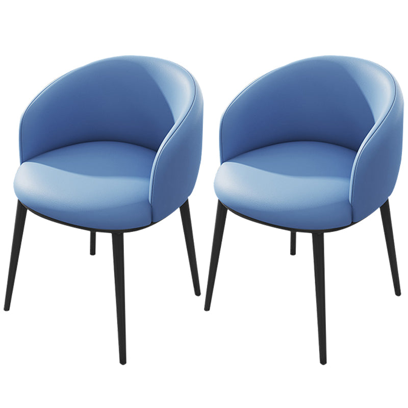 Modern Upholstered Home Arm Chair Solid Back Matte Finish Dining Chair Light Blue 2 Piece Set Clearhalo ' kitchen&dining_furn' 'Dining Chairs' 'Dining Tables & Seating' 'dining_chair' 'furn' 'furn_dining_chair' 'Furniture' 'furniture_dining_chair' 'Kitchen & Dining Furniture' 'kitchen' 4451712