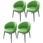 Modern Upholstered Home Arm Chair Solid Back Matte Finish Dining Chair Green 4 Piece Set Clearhalo ' kitchen&dining_furn' 'Dining Chairs' 'Dining Tables & Seating' 'dining_chair' 'furn' 'furn_dining_chair' 'Furniture' 'furniture_dining_chair' 'Kitchen & Dining Furniture' 'kitchen' 4451716