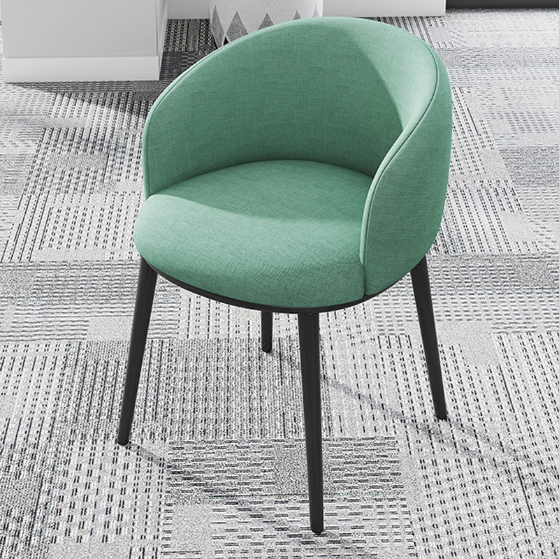 Modern Upholstered Home Arm Chair Solid Back Matte Finish Dining Chair Light Green 1 Piece Clearhalo ' kitchen&dining_furn' 'Dining Chairs' 'Dining Tables & Seating' 'dining_chair' 'furn' 'furn_dining_chair' 'Furniture' 'furniture_dining_chair' 'Kitchen & Dining Furniture' 'kitchen' 4451717